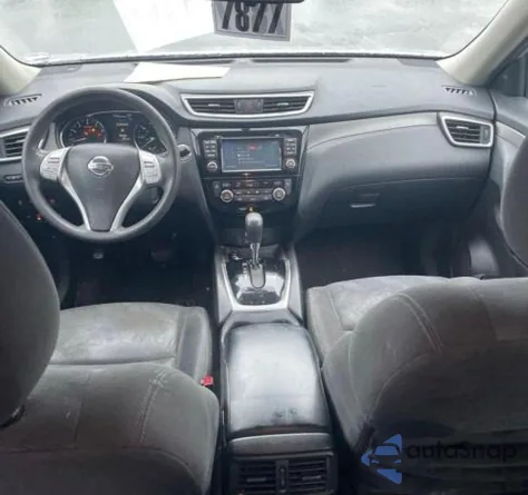 2015 Nissan Rogue Sv z USA, uszkodzony, nr VIN KNMAT2MV4FP503155